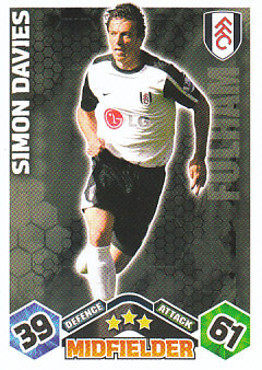 Simon Davies Fulham 2009/10 Topps Match Attax #EX21